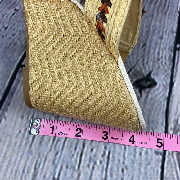 ROCKETDOG Brown/Rust/Tan/Cream Wedges - Picture 8 of 17